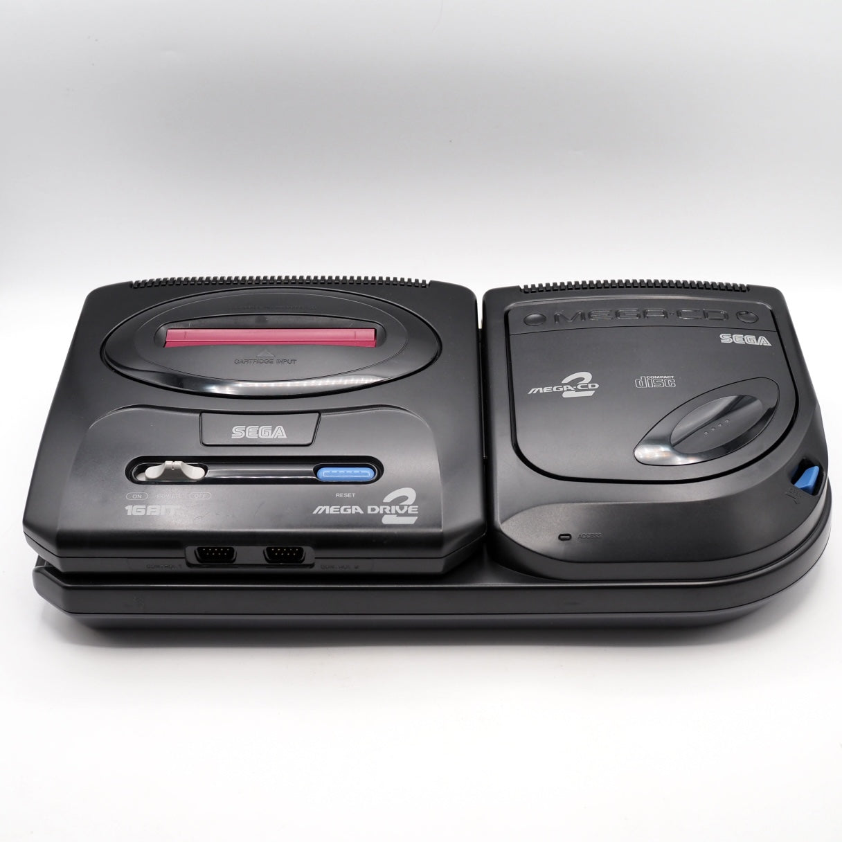 Used Mega Drive 2 + Mega CD 2 Console system HAA-2912 SET - Tested & Working