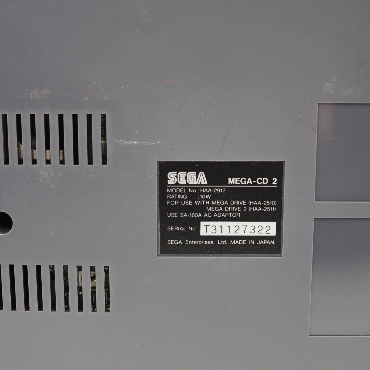 Used Mega Drive 2 + Mega CD 2 Console system HAA-2912 SET - Tested & Working