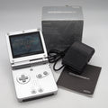 Used Nintendo Game Boy Advance SP AGS-001 Boxed Platinum Silver - Tested & Working