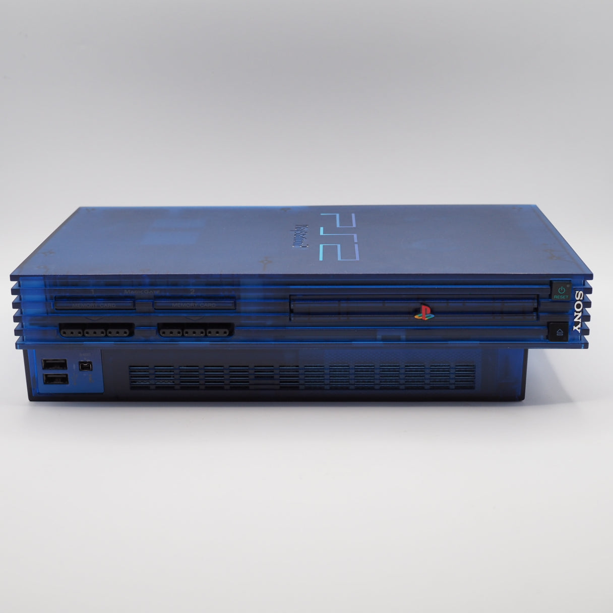 Used PS2 Console Only SCPH-37000 OCEAN BLUE NTSC-J For Parts or not working