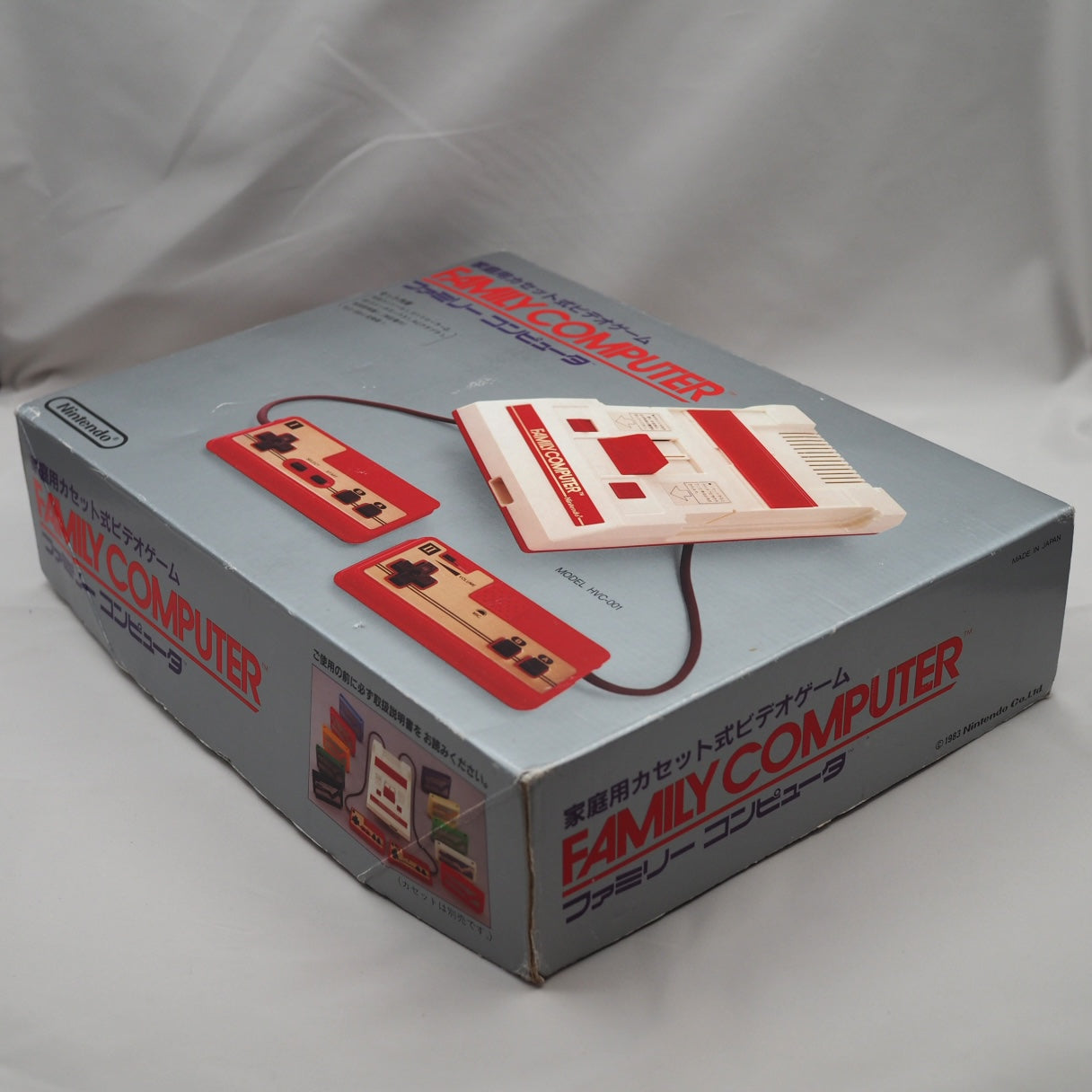 Nintendo Famicom Console System SQUARE BUTTONS Boxed HVC-001 Tested & Working