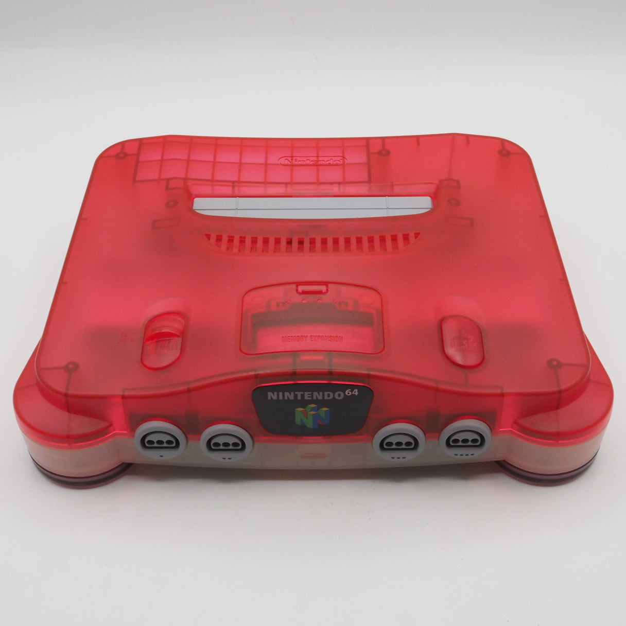 Used Nintendo 64 Console System Clear Red NUS-001 Boxed - Tested & Working