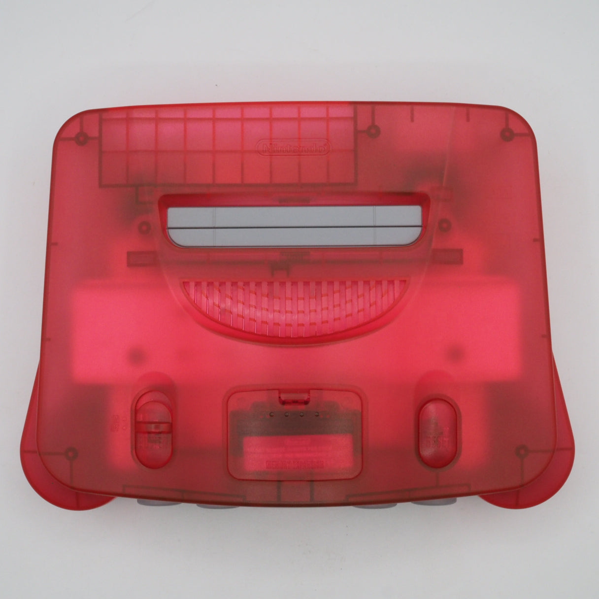 Used Nintendo 64 Console System Clear Red NUS-001 Boxed - Tested & Working