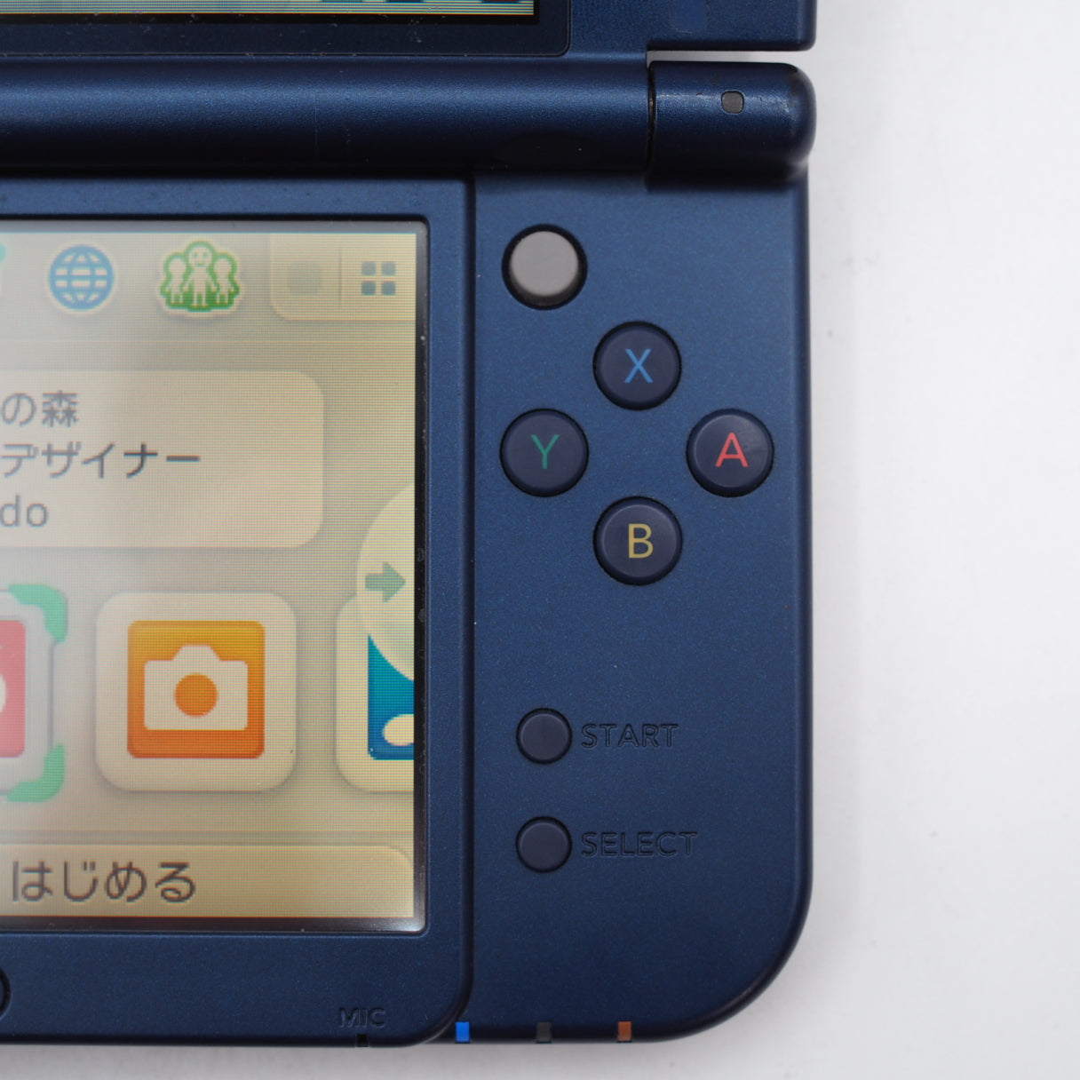 Used Nintendo new 3DS LL Handheld Console Only RED-001 Metallic Blue - Tested & Working