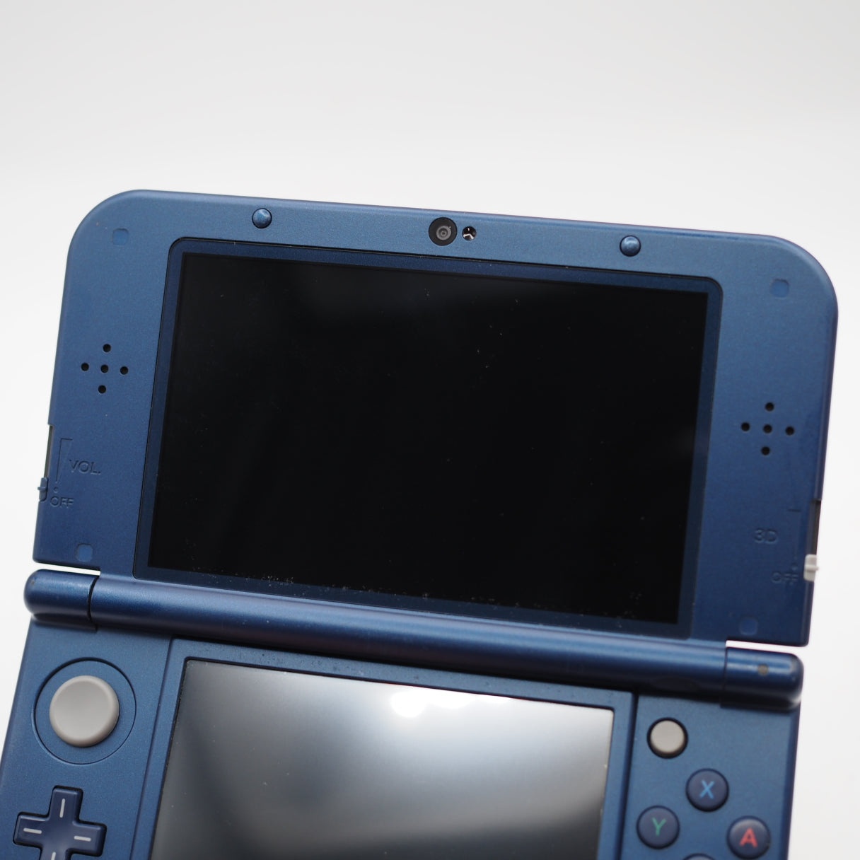 Used Nintendo new 3DS LL Handheld Console Only RED-001 Metallic Blue - Tested & Working