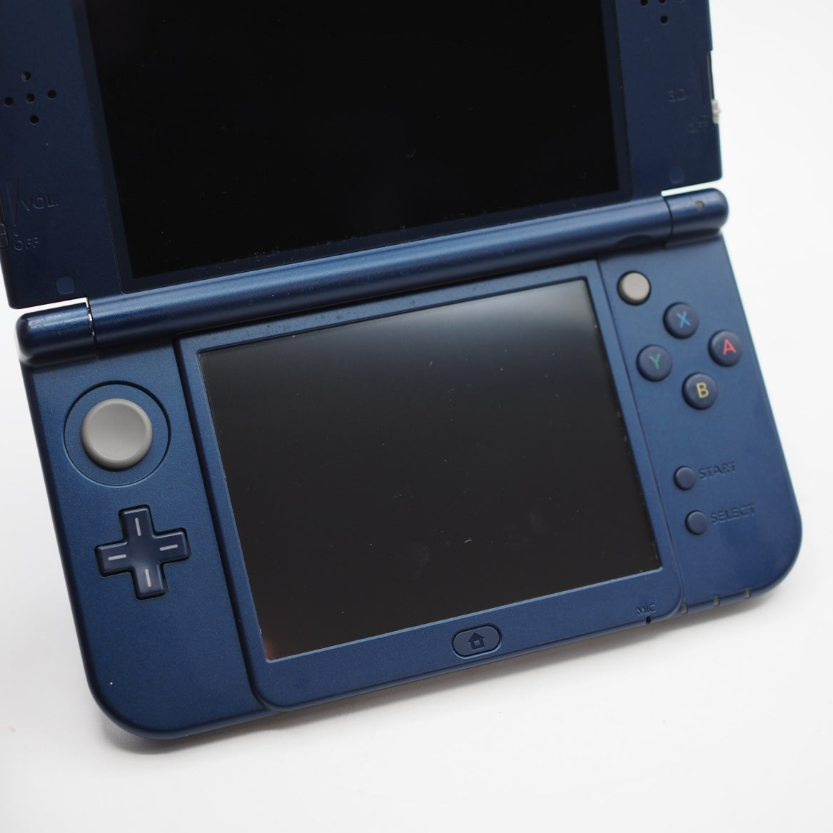 Used Nintendo new 3DS LL Handheld Console Only RED-001 Metallic Blue - Tested & Working