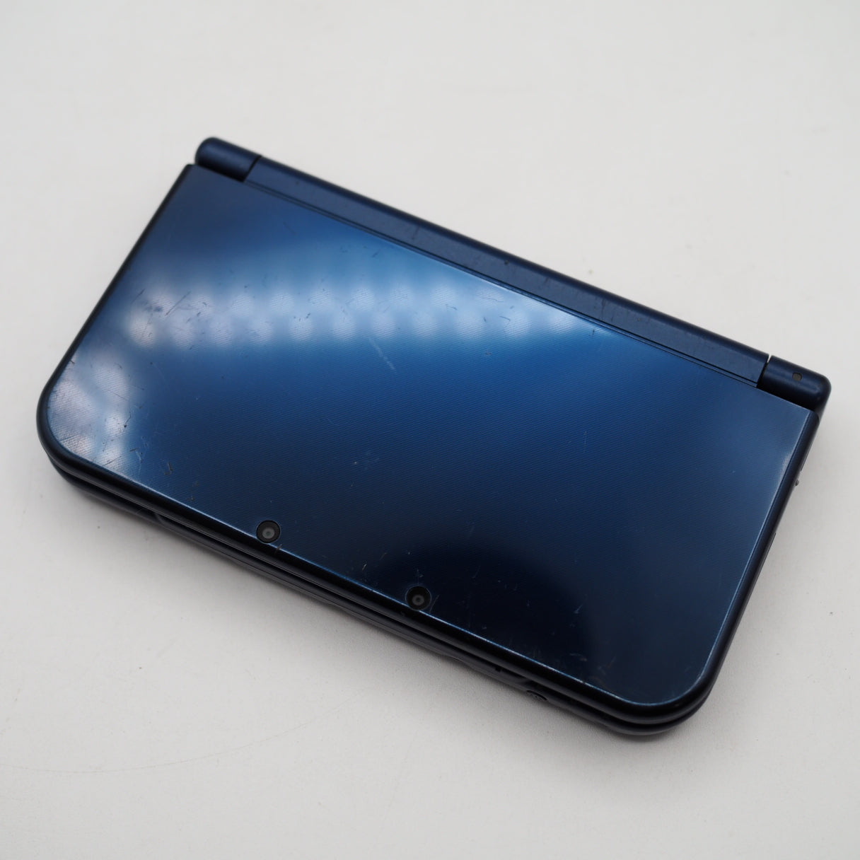 Used Nintendo new 3DS LL Handheld Console Only RED-001 Metallic Blue - Tested & Working