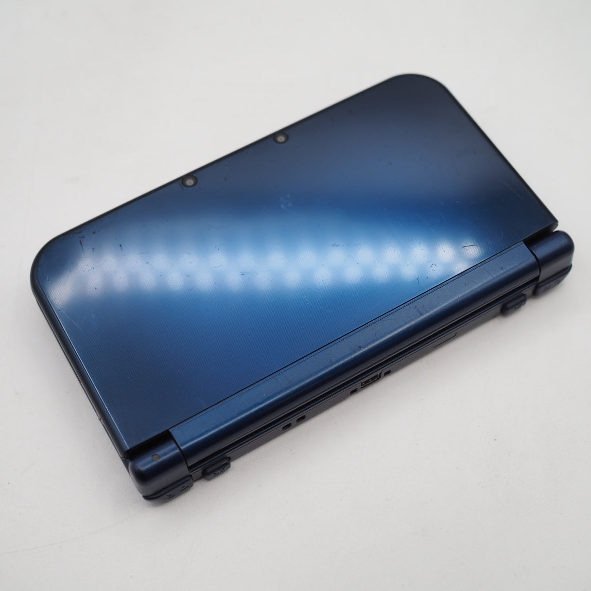 Used Nintendo new 3DS LL Handheld Console Only RED-001 Metallic Blue - Tested & Working