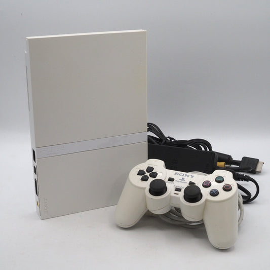 Used PS2 Slim Console system SCPH-77000 CW Ceramic White [NTSC-J] - Tested & Working