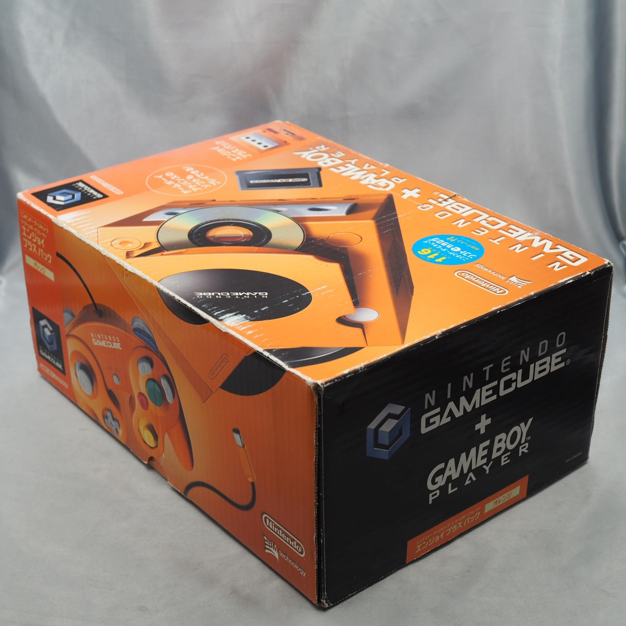 Nintendo GameCube Console System Orange DOL-001 + Game Boy Player Enjoy Plus Pack [NTSC-J, NTSC-U/S]