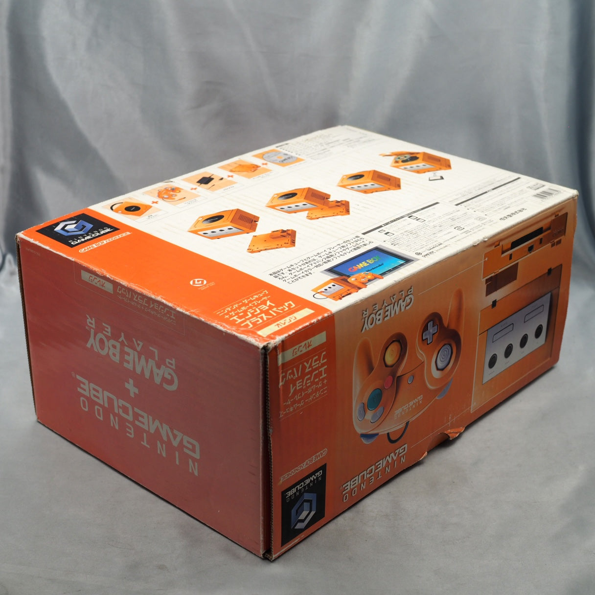 Nintendo GameCube Console System Orange DOL-001 + Game Boy Player Enjoy Plus Pack [NTSC-J, NTSC-U/S]