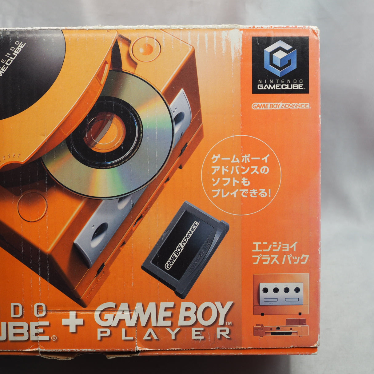 Nintendo GameCube Console System Orange DOL-001 + Game Boy Player Enjoy Plus Pack [NTSC-J, NTSC-U/S]