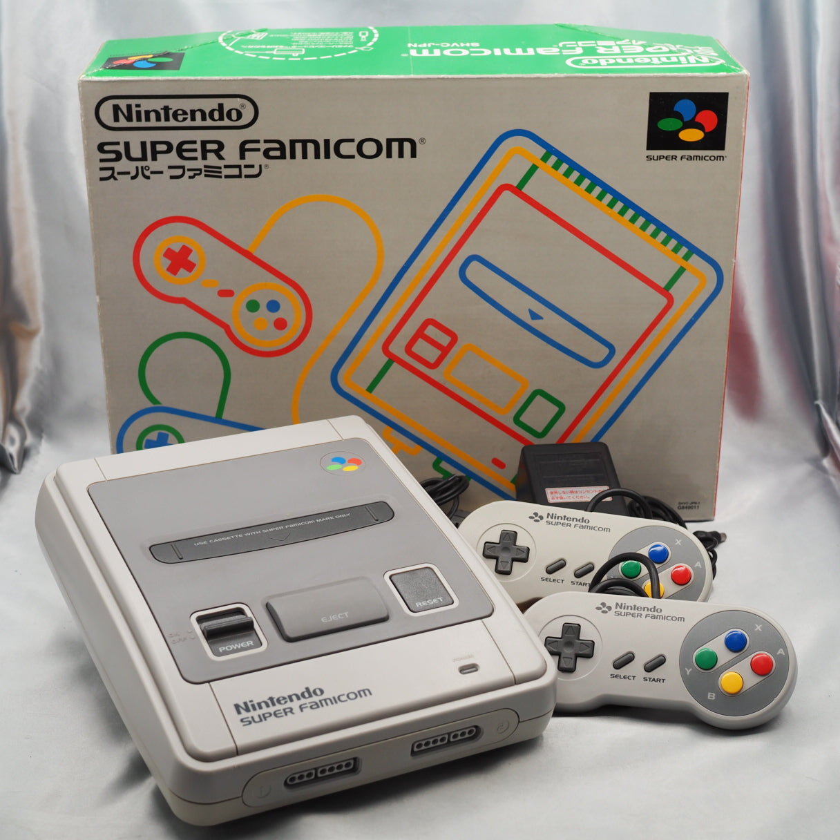 Used Nintendo Super Famicom Console system Boxed 1CHIP model - Tested & Working