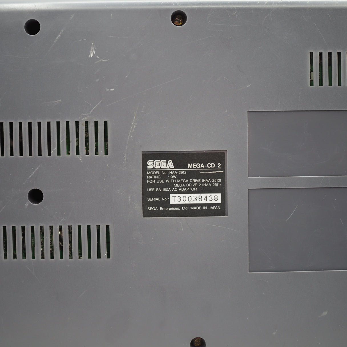 Used Mega Drive + Mega CD 2 Console system HAA-2510 / HAA-2912 SET - Tested & Working