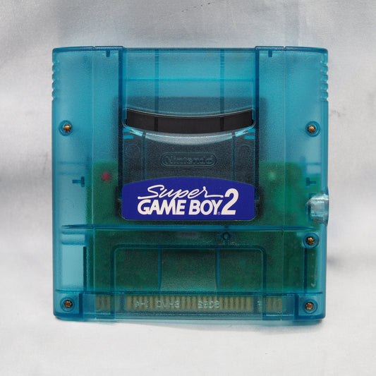 Used Super GAME BOY 2 Clear Blue Only for Nintendo Super Famicom - Tested & Working