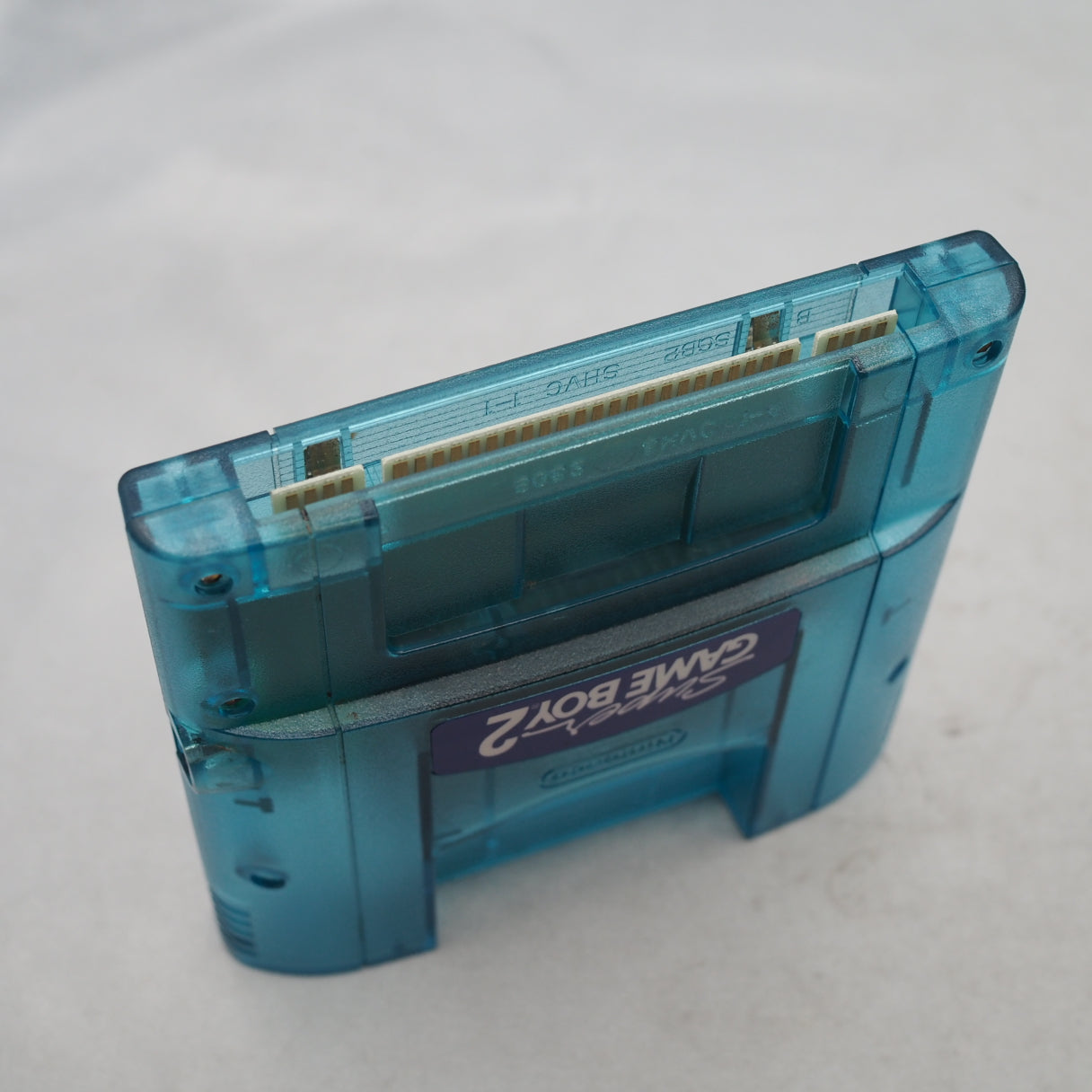 Used Super GAME BOY 2 Clear Blue Only for Nintendo Super Famicom - Tested & Working