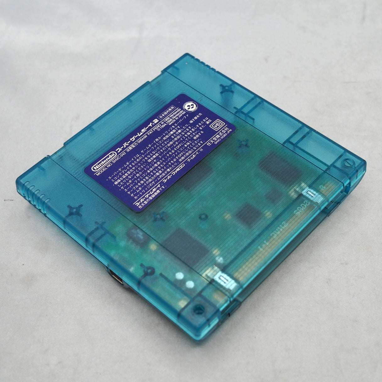 Used Super GAME BOY 2 Clear Blue Only for Nintendo Super Famicom - Tested & Working