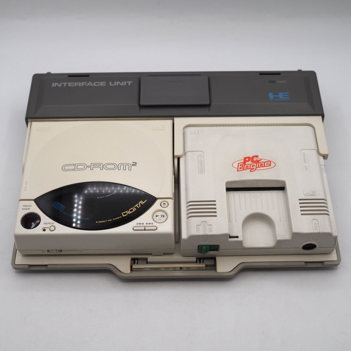 Used PC Engine INTERFACE UNIT IFU-30 CD-ROM² PC Engine W/SYSTEM CARD - Tested & Working