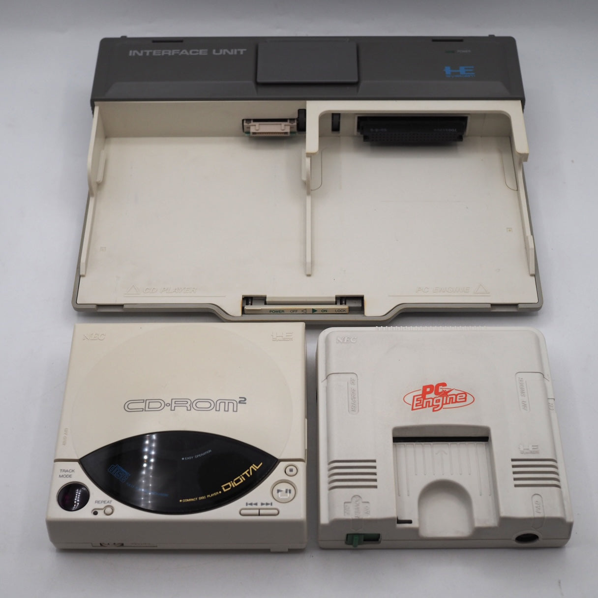 Used PC Engine INTERFACE UNIT IFU-30 CD-ROM² PC Engine W/SYSTEM CARD - Tested & Working