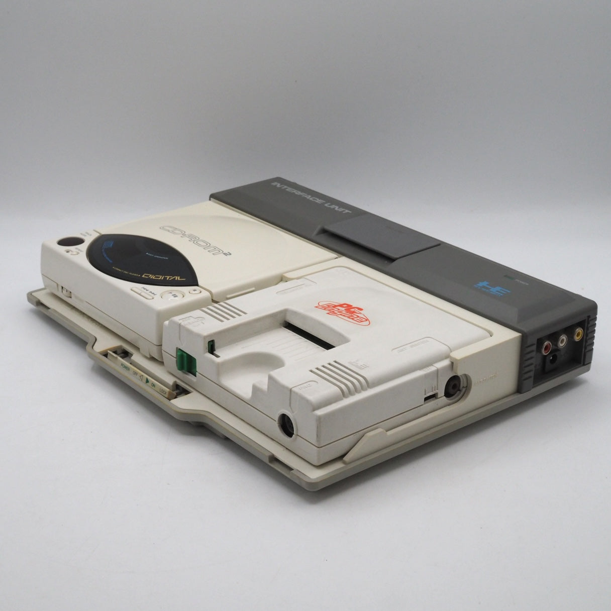 Used PC Engine INTERFACE UNIT IFU-30 CD-ROM² PC Engine W/SYSTEM CARD - Tested & Working