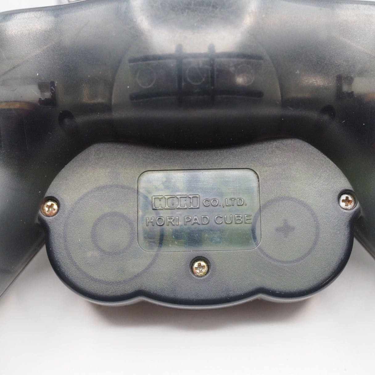 Used HORI Pad Cube Nintendo Gamecube Controller Clear Black - Tested & Working