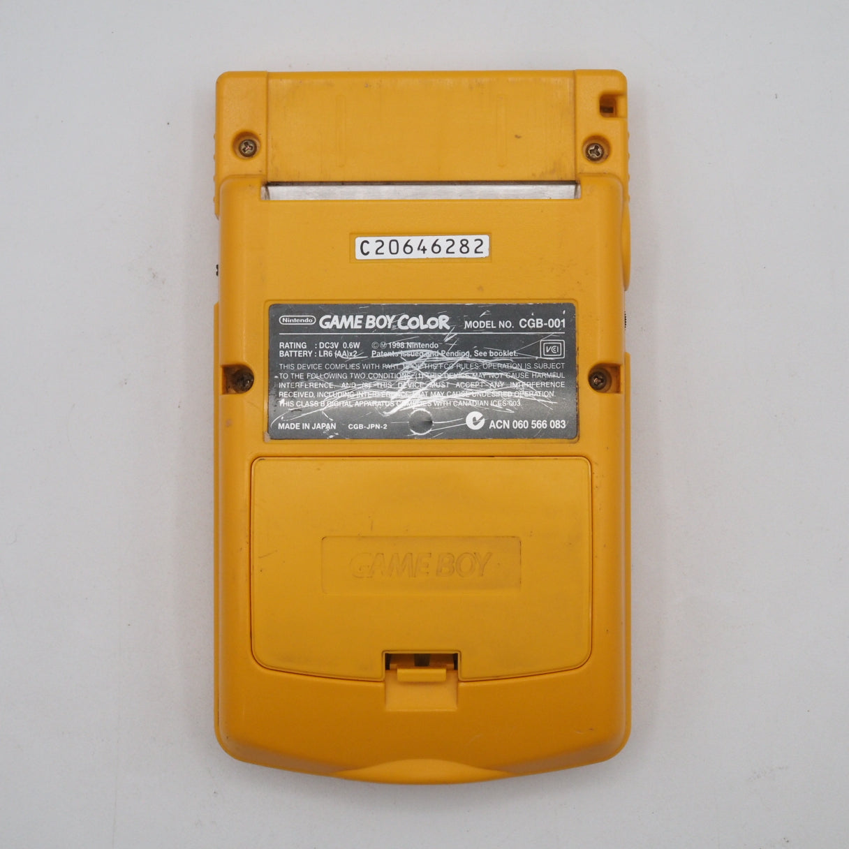 Used Nintendo GAME BOY COLOR Yellow CGB-001 Handheld Console Boxed - Tested & Working