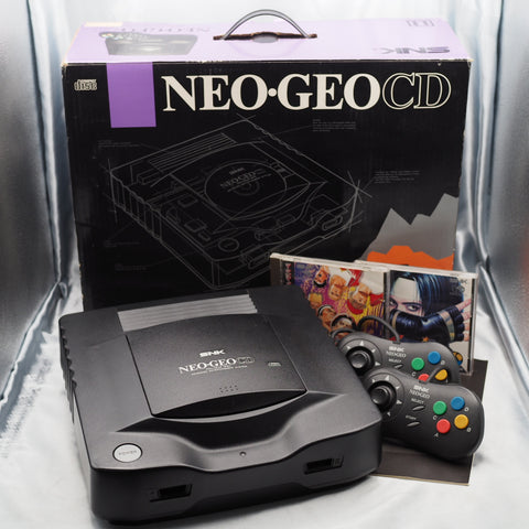 Neo Geo CD System CD-T01 Used Tested 2 Controllers Boxed W/ 2 Games