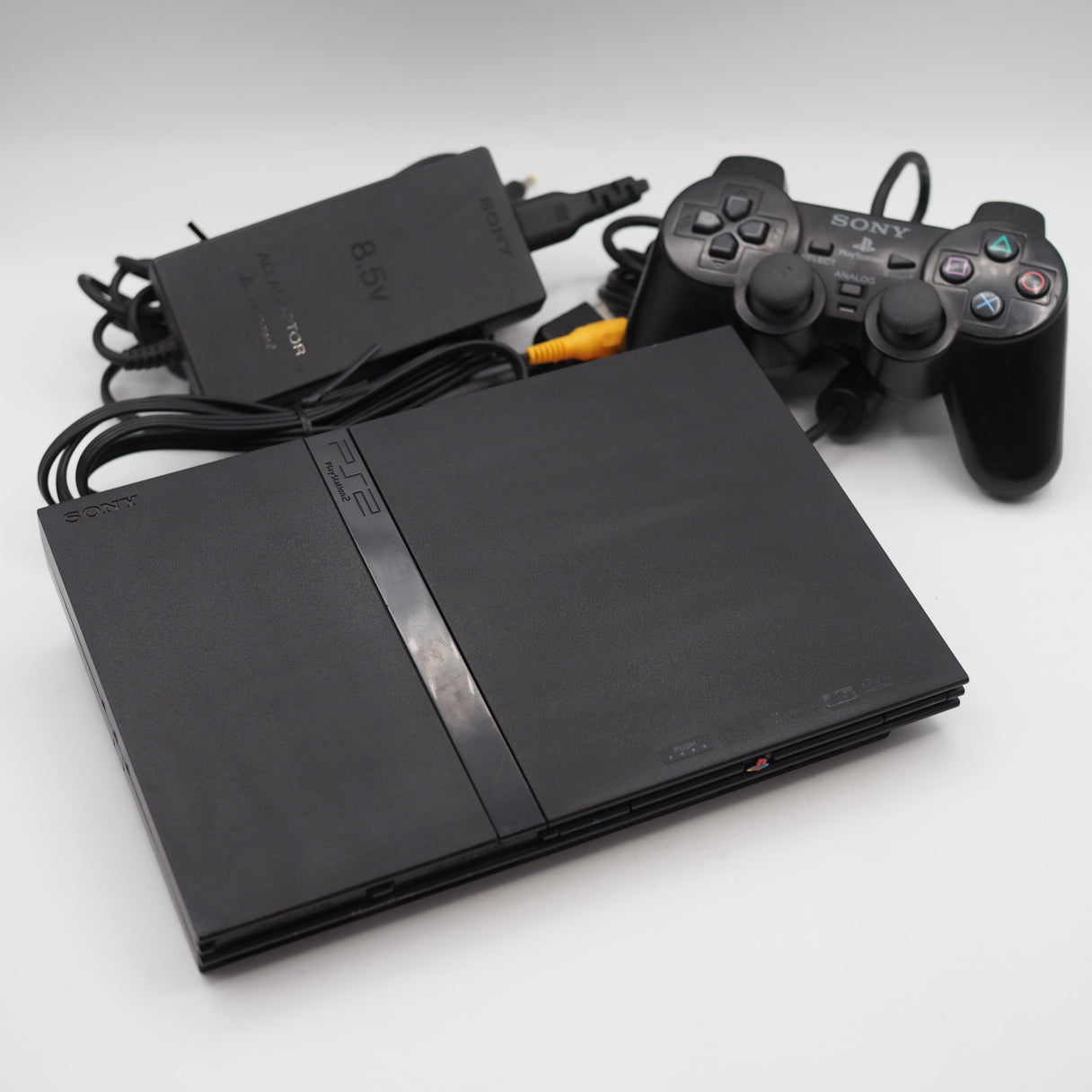 Used PS2 Slim Console system SCPH-70000 CB Charcoal Black [NTSC-J] - Tested & Working