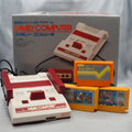 Used Nintendo Famicom Console System Boxed HVC-001 + Mario Trilogy Games SET