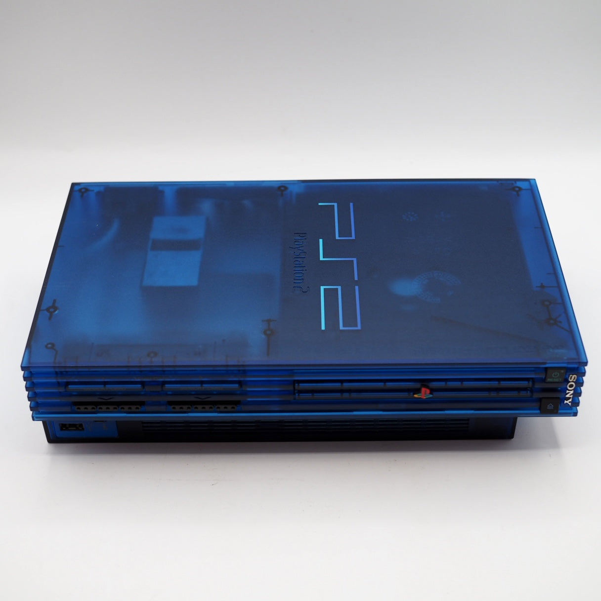 Used PS2 Console system SCPH-37000 Boxed OCEAN BLUE NTSC-J - Tested & Working