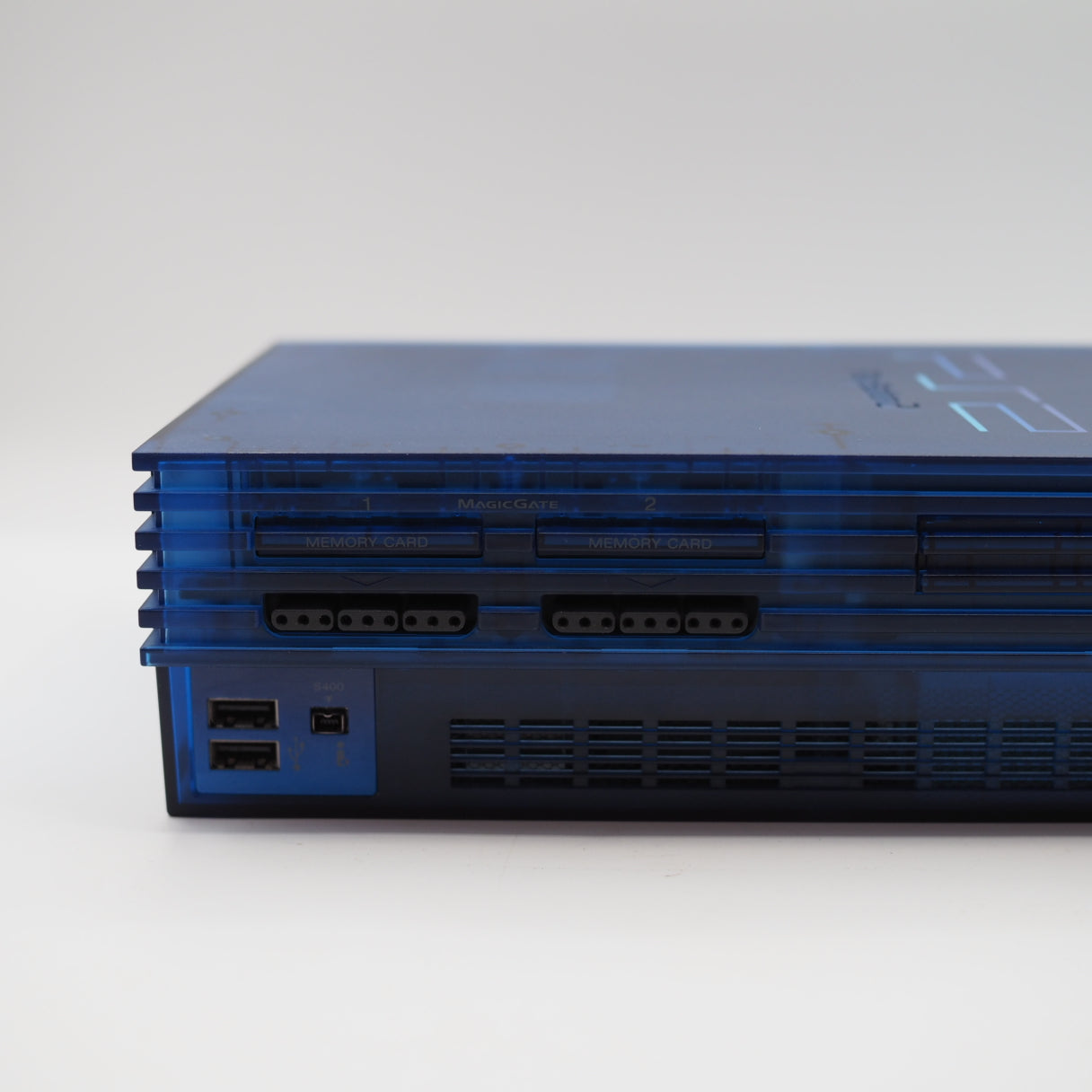 Used PS2 Console system SCPH-37000 Boxed OCEAN BLUE NTSC-J - Tested & Working