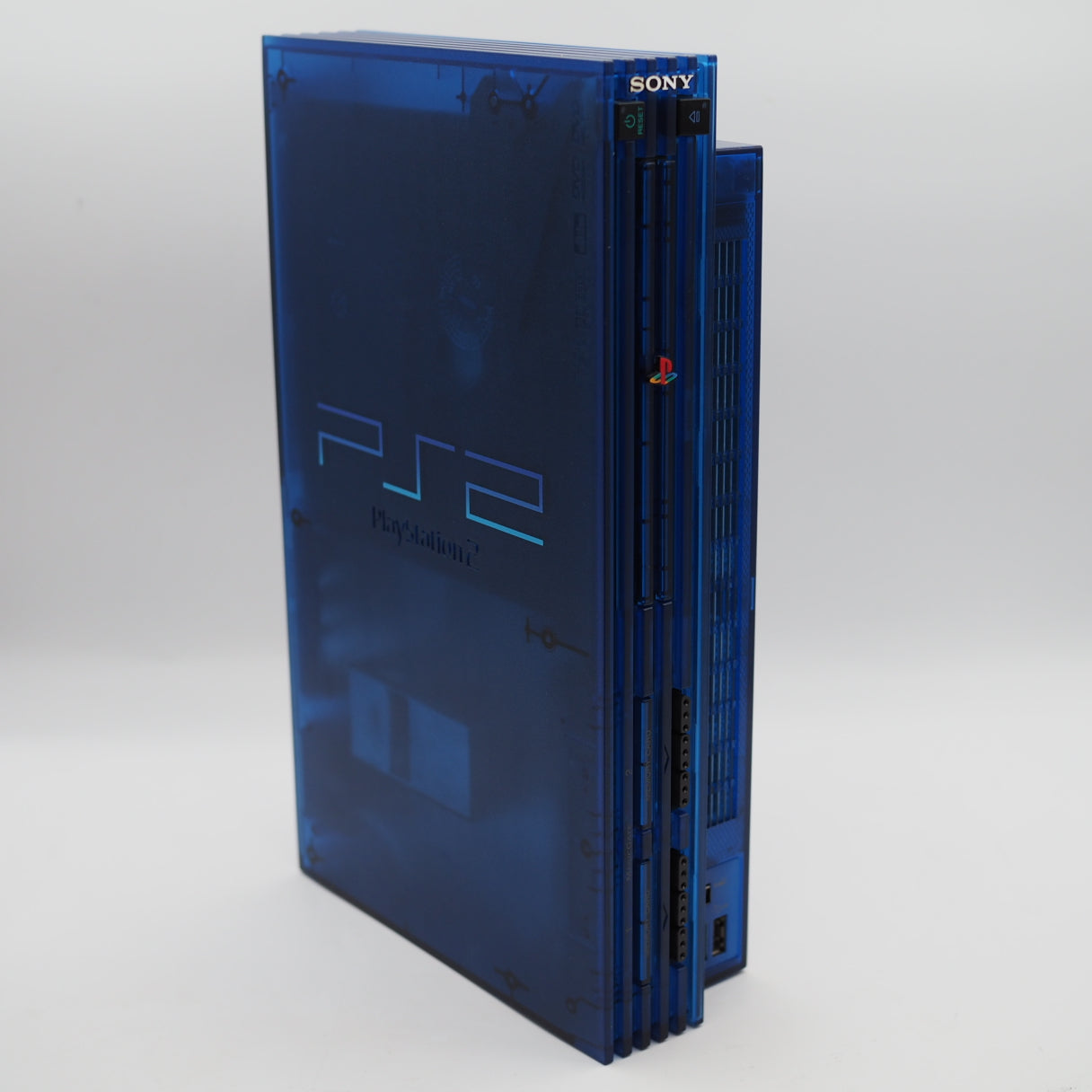 Used PS2 Console system SCPH-37000 Boxed OCEAN BLUE NTSC-J - Tested & Working