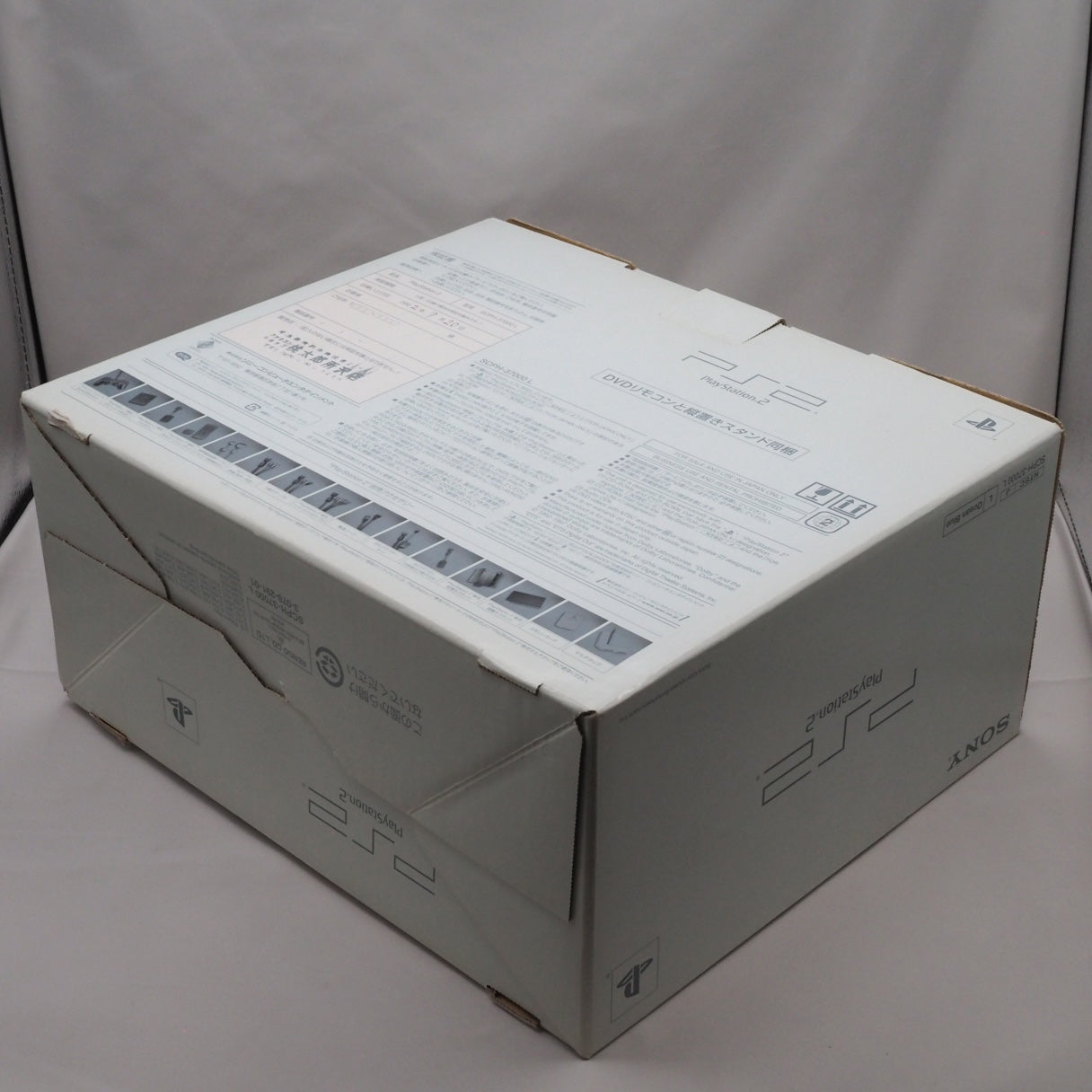 Used PS2 Console system SCPH-37000 Boxed OCEAN BLUE NTSC-J - Tested & Working