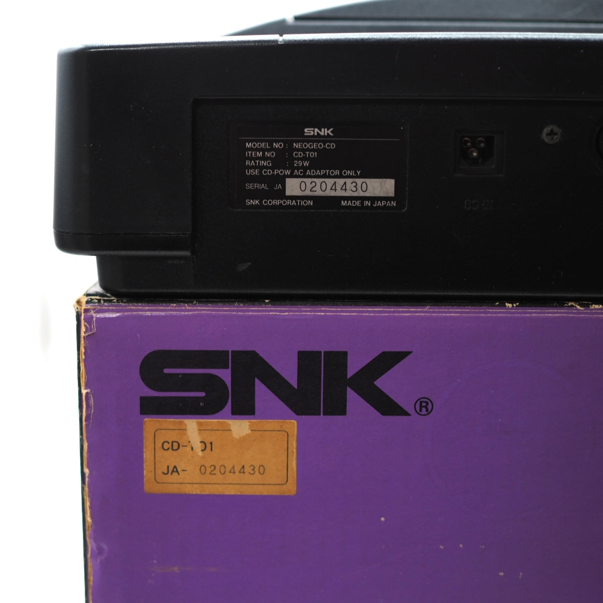 Used SNK Neo Geo CD Console System CD-T01 Boxed 1 Controller - Tested & Working