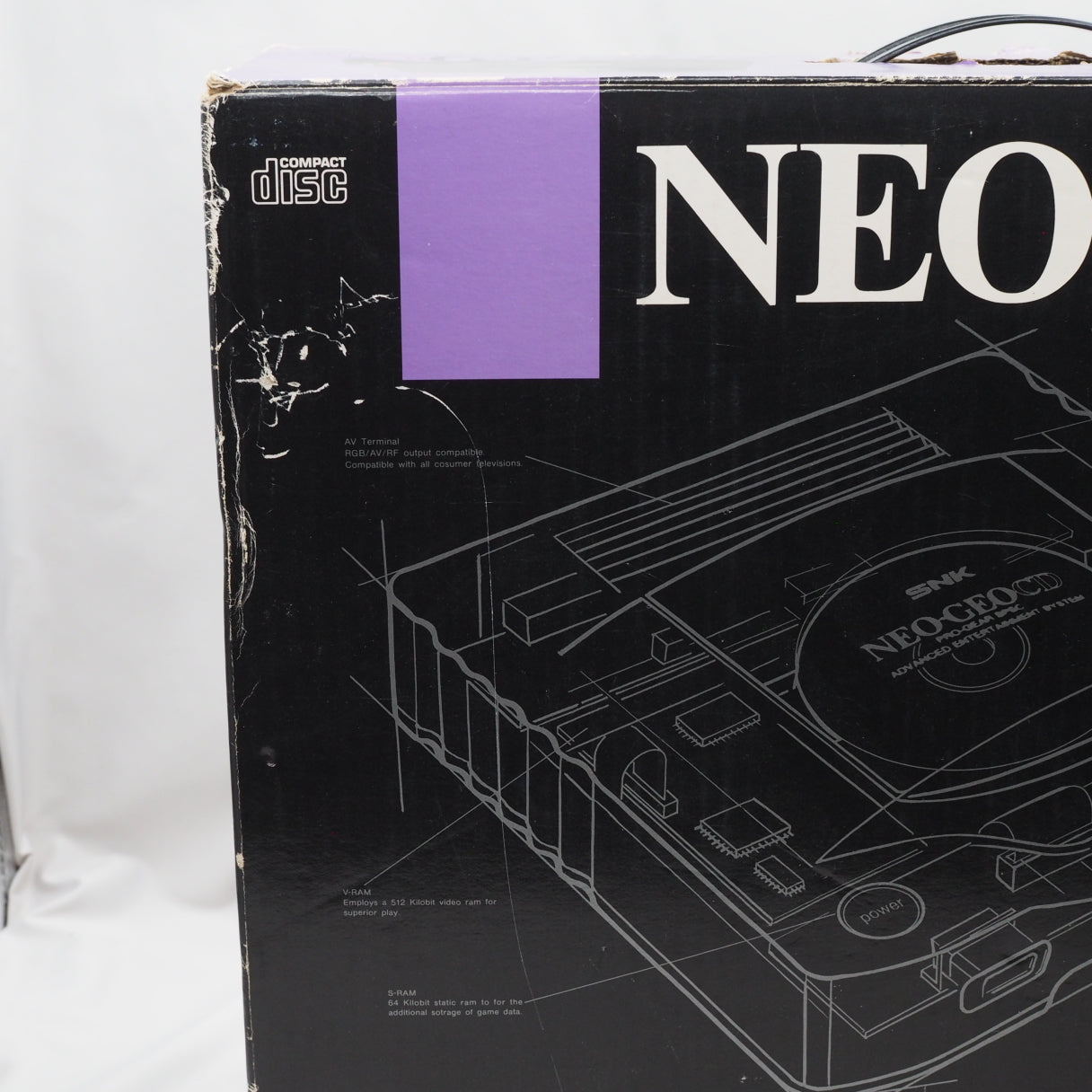 Used SNK Neo Geo CD Console System CD-T01 Boxed 1 Controller - Tested & Working