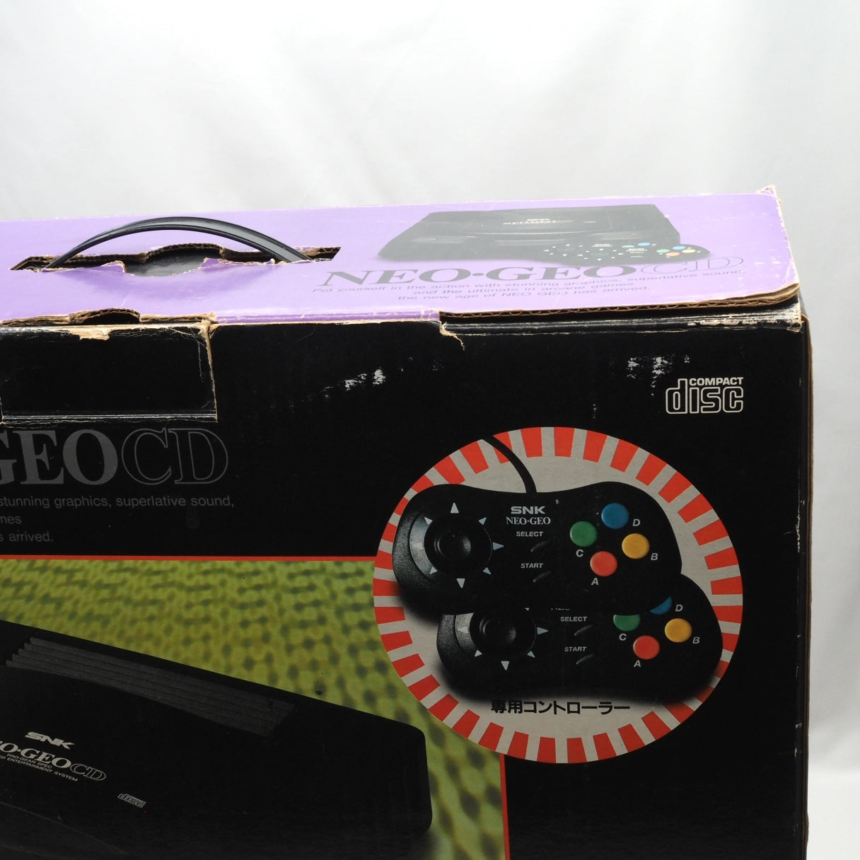 Used SNK Neo Geo CD Console System CD-T01 Boxed 1 Controller - Tested & Working