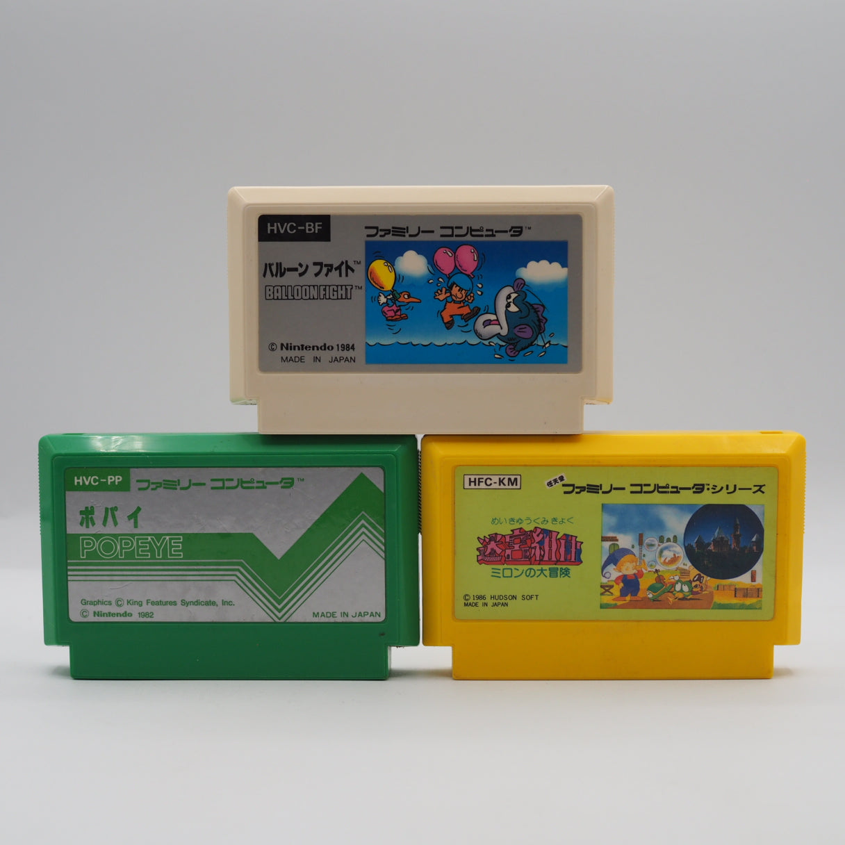 Used Nintendo New Famicom Console System HVC-101 + Cute Action Mix Games SET
