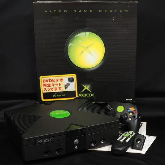 Used Microsoft Xbox Console system Black Boxed NTSC-J Original Xbox - Tested & Working