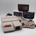 Used Nintendo New Famicom Console System HVC-101 + High-Tempo Shooters Games SET