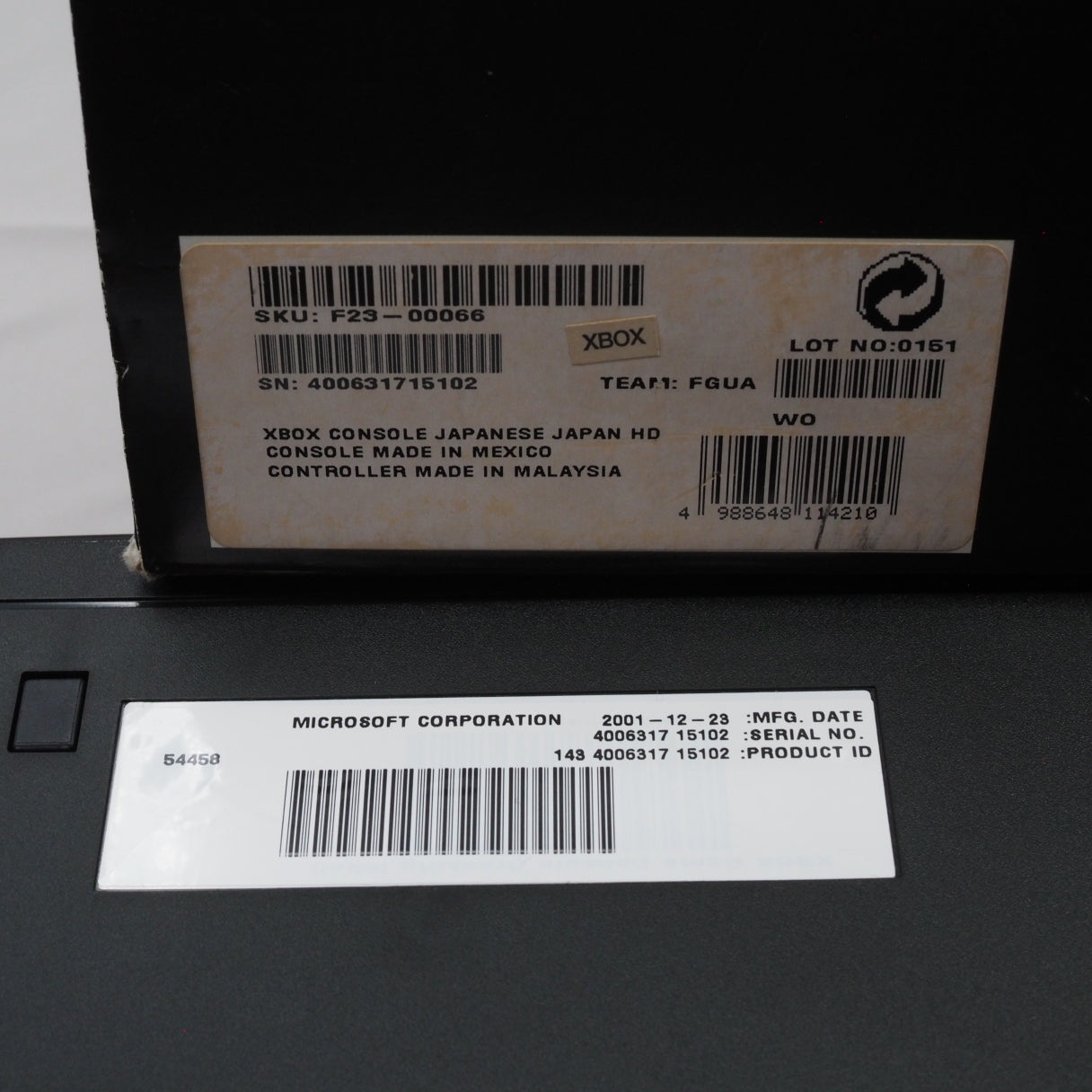 Used Microsoft Xbox Console system Black Boxed NTSC-J Original Xbox - Tested & Working