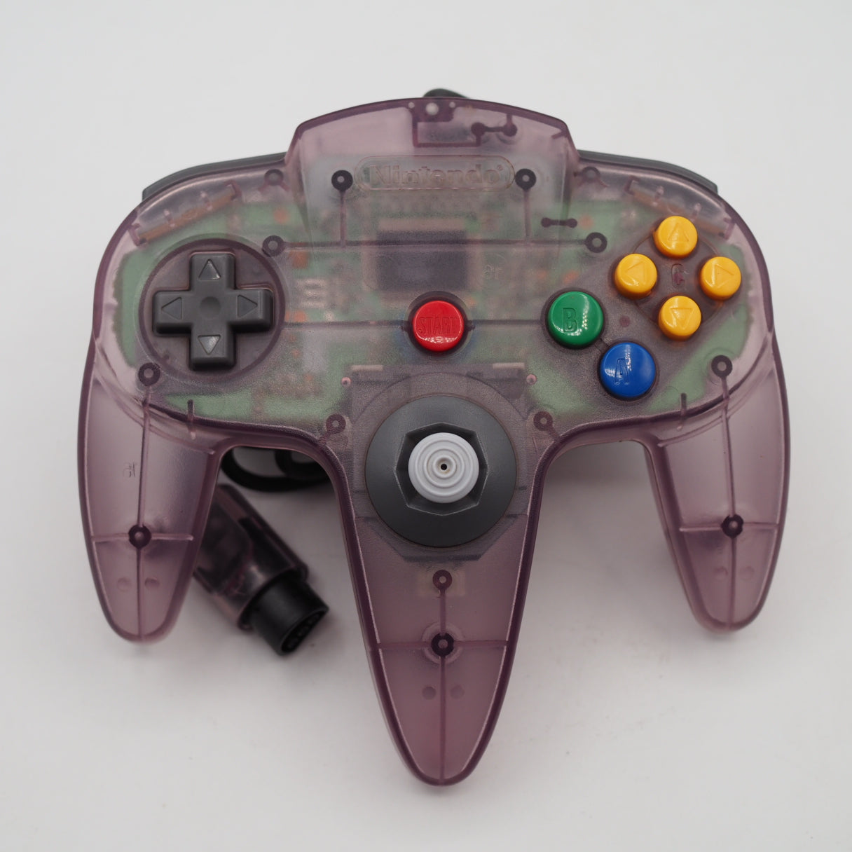 Used Nintendo 64 Controller only NUS-005 Clear Purple - Tested & Working
