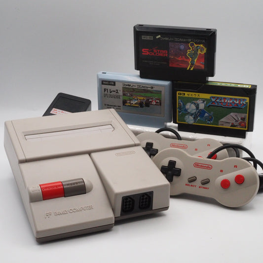 Used Nintendo New Famicom Console System HVC-101 + Arcade Speed Pack Games SET