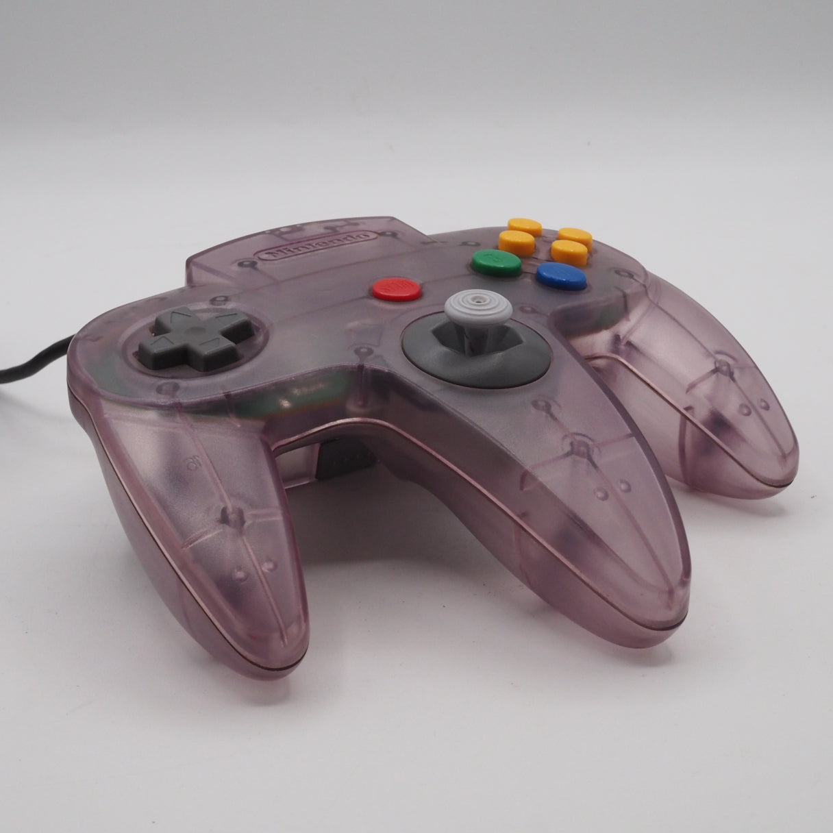 Used Nintendo 64 Controller only NUS-005 Clear Purple - Tested & Working