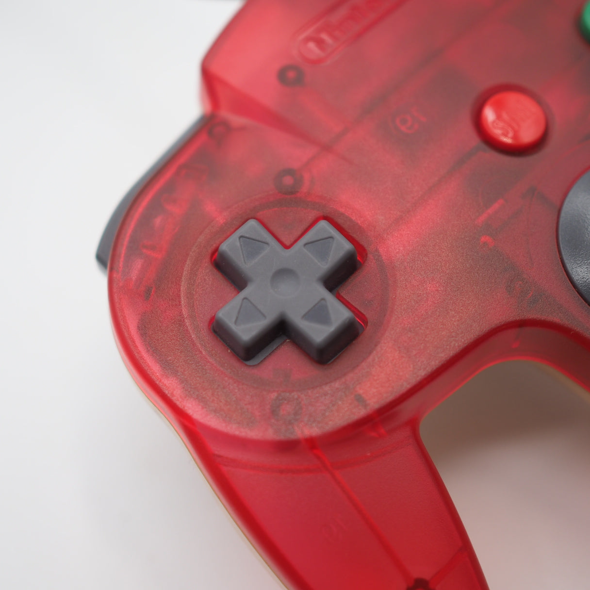 Used Nintendo 64 Controller only NUS-005 Clear Red - Tested & Working