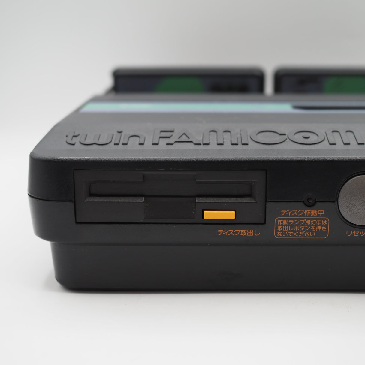 Used Sharp Twin Famicom Black Console AN505BK New Rubber Belt replaced - Tested & Working