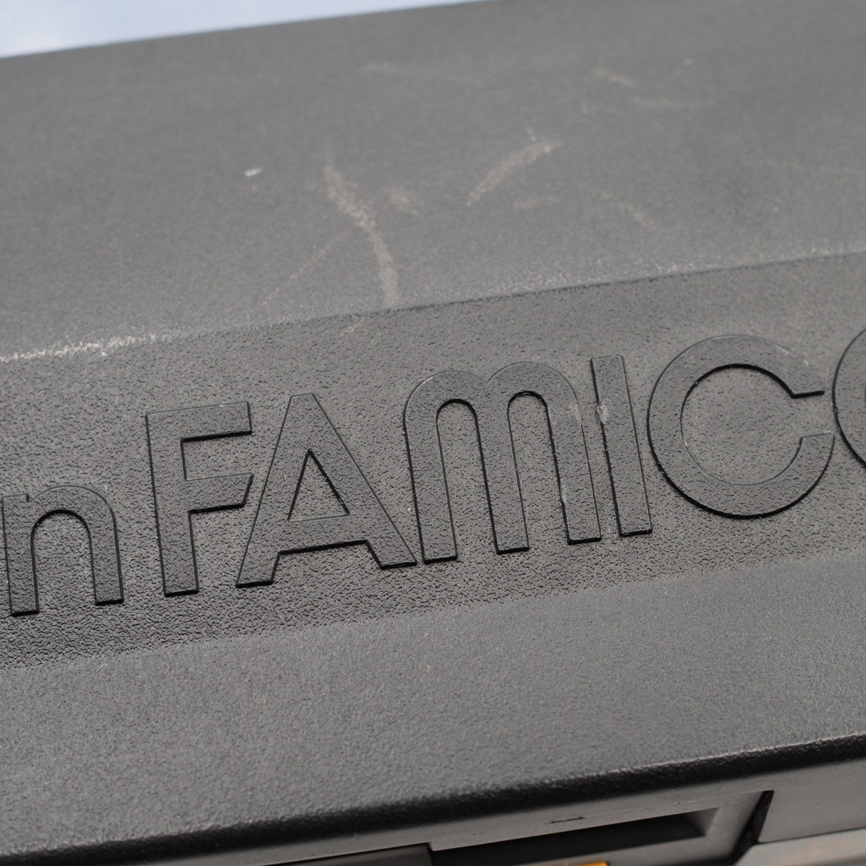 Used Sharp Twin Famicom Black Console AN505BK New Rubber Belt replaced - Tested & Working