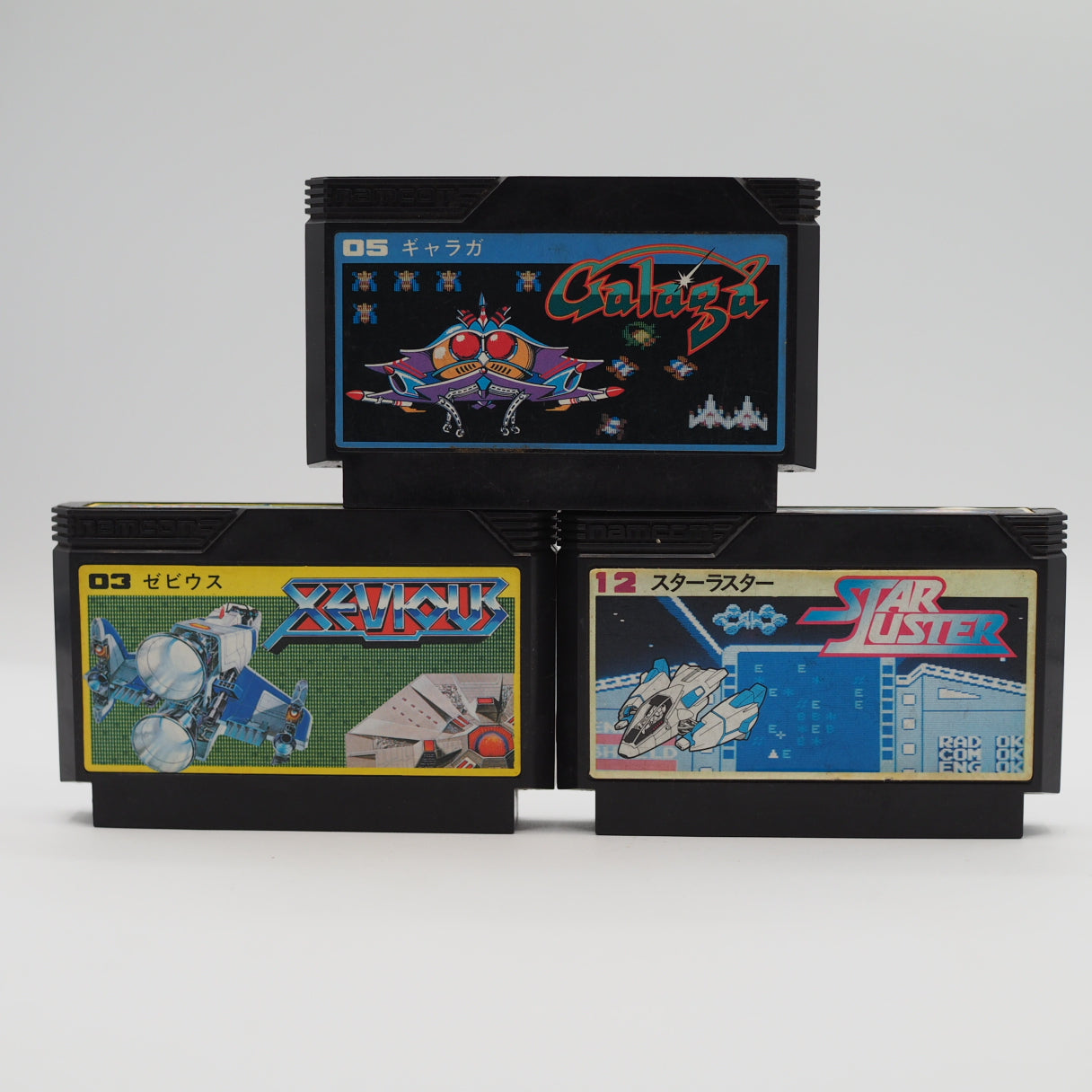 Used Nintendo New Famicom Console System HVC-101 + Space Shooter Essentials Games SET