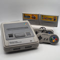 Used Nintendo Super Famicom Console system w/ Super Mario Kart, Super Mario Collection Lot