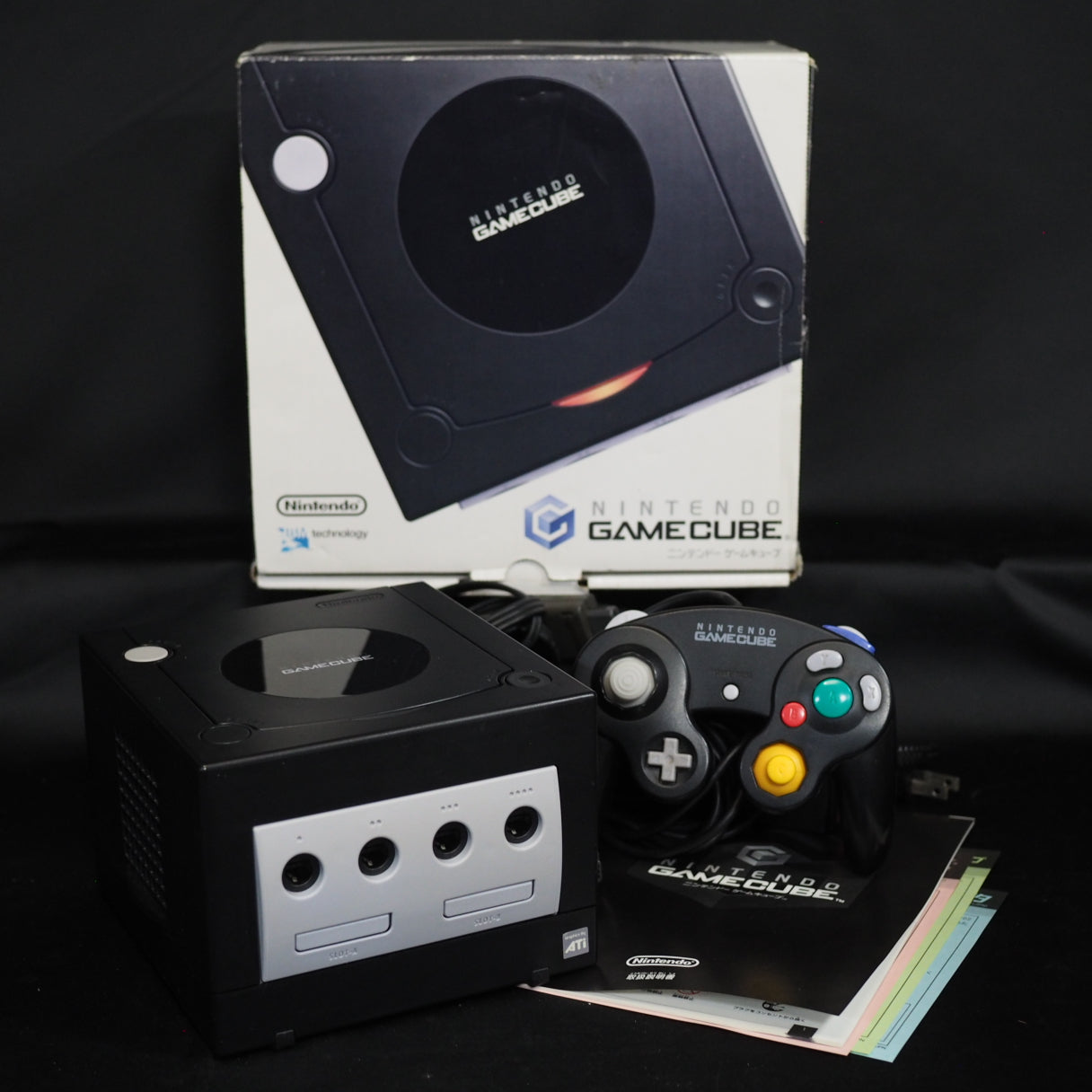 Used Nintendo GameCube Console System Black Boxed DOL-001 NTSC-J NTSC-U/C - Tested & Working