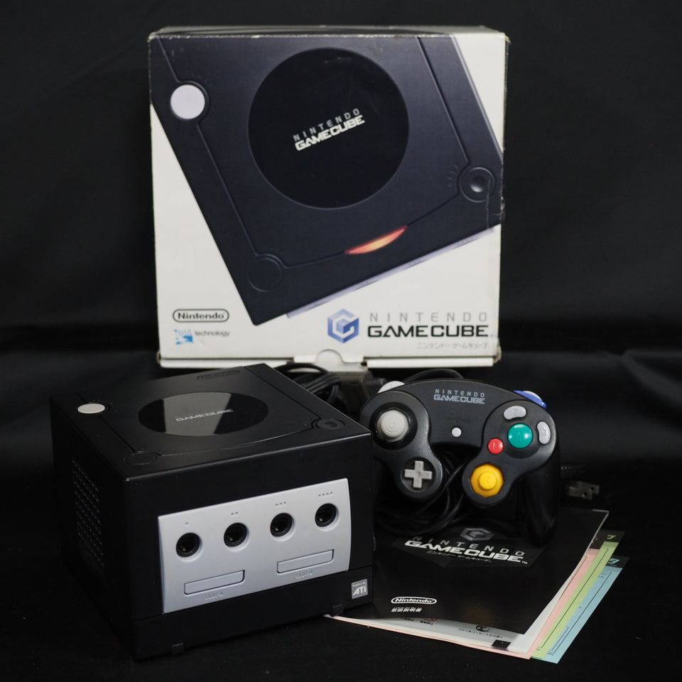 Used Nintendo GameCube Console System Black Boxed DOL-001 NTSC-J NTSC-U/C - Tested & Working